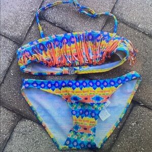 Colorful Kids Swim Bikini